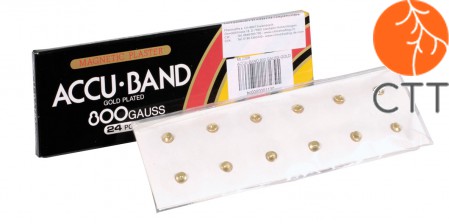 ACCU BAND magnetic pellets, 6000 Gauss, 12pcs, gold plated