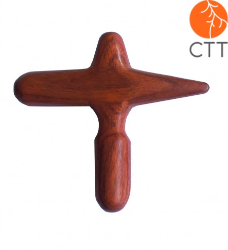 Massage cross from Thailand, classic wooden massage tool, top quality