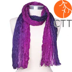 Silk scarf LILAC, 100% natural silk from India