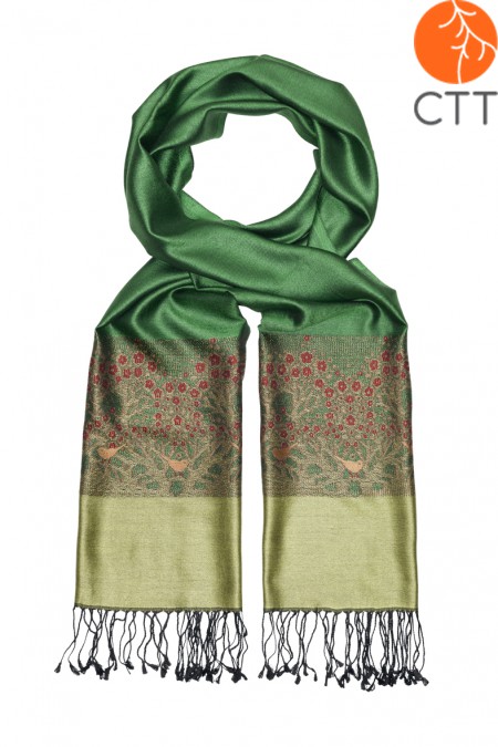 Silk scarf Deluxe HARMONY, 100% natural silk from India