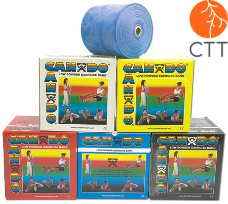 CanDo Latex Free Exercise Band Rolls, 45m x 12,7 cm, LATEX FREE