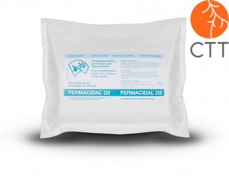 FERMACIDAL rapid desinfection of surfaces without alcohol, refill 150 wipes