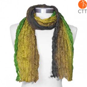 Silk scarf RAIN FOREST, 100% natural silk from India