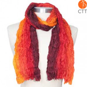 Silk scarf SUNSET, 100% natural silk from India