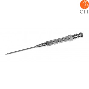 Spring auricular needle TEI SHIN- Pressure Probes length 10cm, round tip