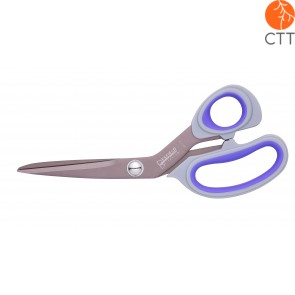 Taping scissors with hardened blade, especially for cutting tape rolls