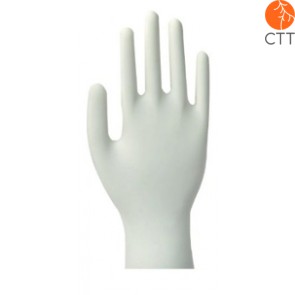 Latex examination gloves, powder free, 4 different sizes, 100 pcs./box