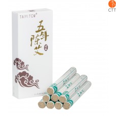 Moxa Cigars DELUXE Tai Yie Moxa Rolls, Pure Mugwort and 12 Herbs, Top Quality 10 Rolls per Box, 1.5 x 21cm 