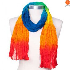 Silk scarf SUMMERDAY, 100% natural silk from India