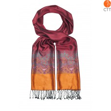 Silk scarf Deluxe EVENING DREAM , 100% natural silk from India
