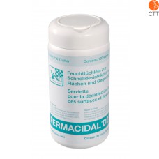 FERMACIDAL disinfectant wipes box including 120 towels