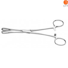 Stainless steel swab clamp forcep for fixing swabs, 15cm