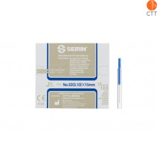 SEIRIN Typ J15, with tube, plastic handle, silicon coated 100 needles per box
