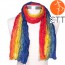 Silk scarf RAINBOW, 100% natural silk from India