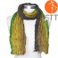 Silk scarf RAIN FOREST, 100% natural silk from India