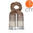 Silk scarf Deluxe TERRA , 100% natural silk from India