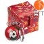key ring chain ball PANDA red design in brocade box