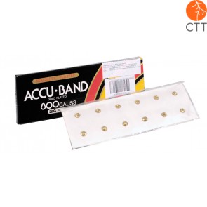 Accu Band Magnetpflaster vergoldet, 6000 Gauss, 12Stk./Box