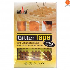 Nasara Gittertape, beige 2cm x 3cm
