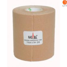 NASARA® Tape, beige, 7.5cm x 5m, extra breit