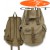 Shoosh Canvas Backpack Rucksack, 100% Canvas soft, Farbe khaki, Eco friendly, 38
