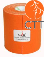 bandes de NASARA®, orange, 7.5cm x 5m, extra large