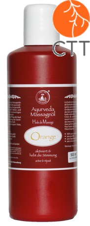 Huile de massage ayurvédique à l'orange 500ml de Dschunke