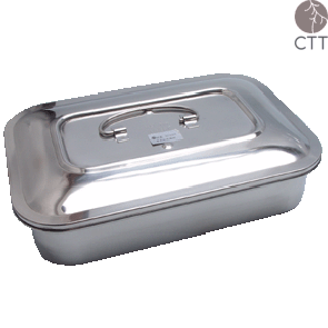 Stainless Steel storage box with coverag 23x15x6cm