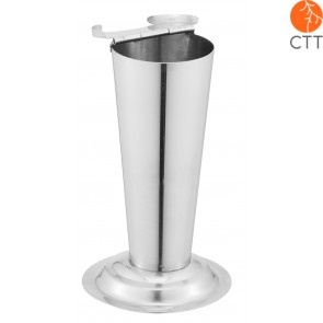 cylindre gradué en acier inoxydable, diamètre 4 cm x 11 cm de hauteur