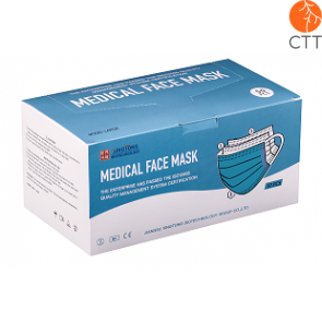 Masques médicaux à usage unique, (type IIR), lot de 50 pièces, non stériles - pour utilisation dans les cabinets médicaux