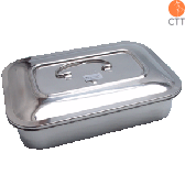 Stainless Steel storage box with coverag 23x15x6cm