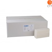 Essuie-mains en papier en forme Z, blanc, papier recyclérecycling, 2 couches, 25 paquets de 150 pcs chacun, 3750 pcs/boîte