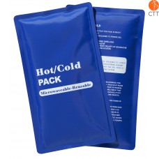 Compresse (Pack) froid-chaud, réutilisable, avec couverture en tissue bleu, reusable
