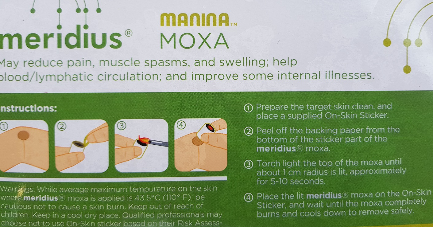 Manina Moxa Instructions Meridius